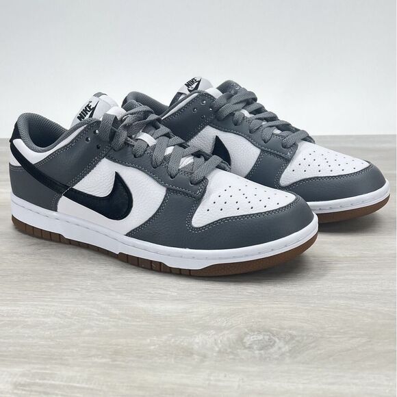 Nike Dunk Low By You Gray White Black Gum Bottom FN0569-900 New Mens Size 8.5 - Picture 7 of 12